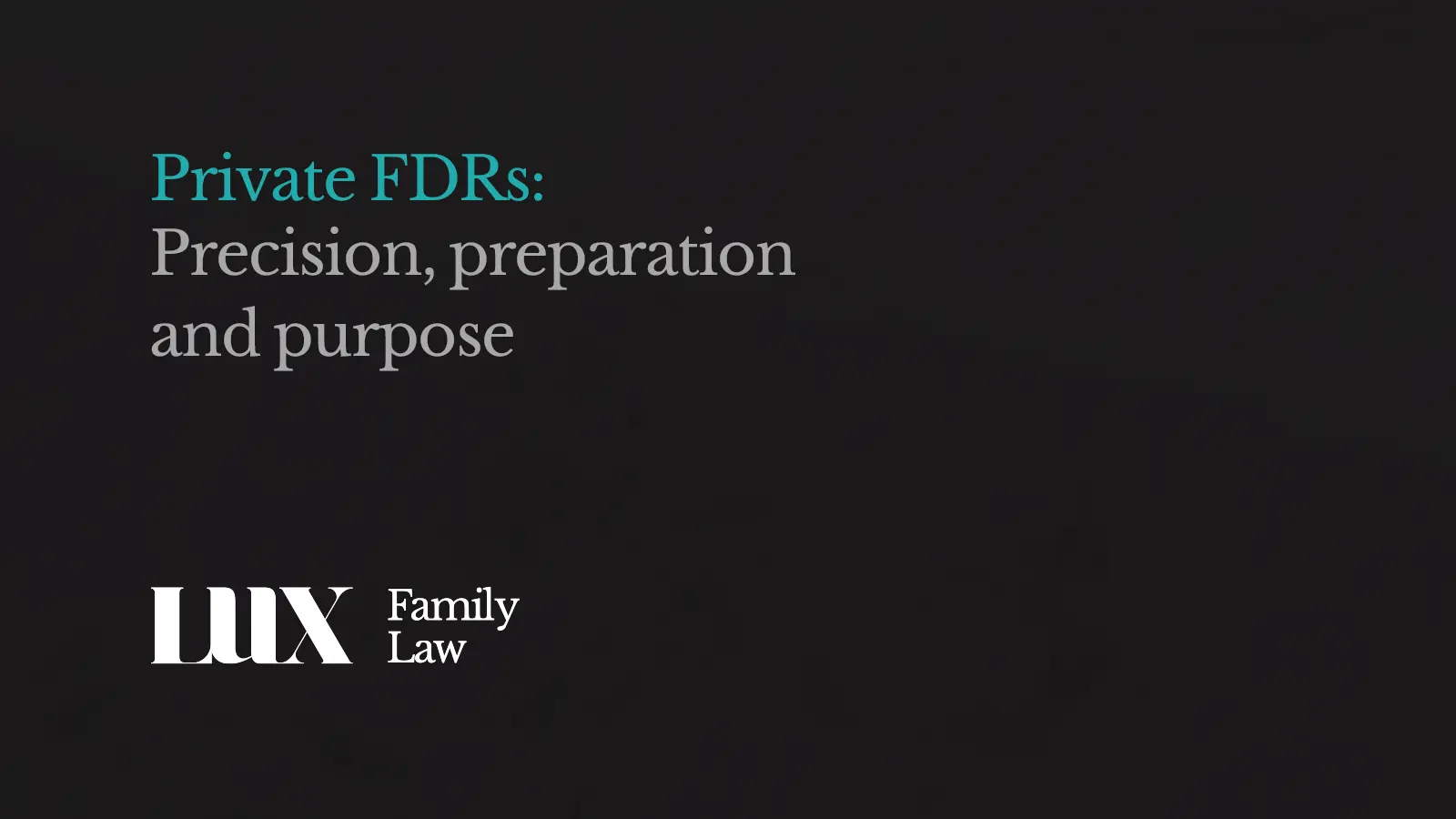 FDRs